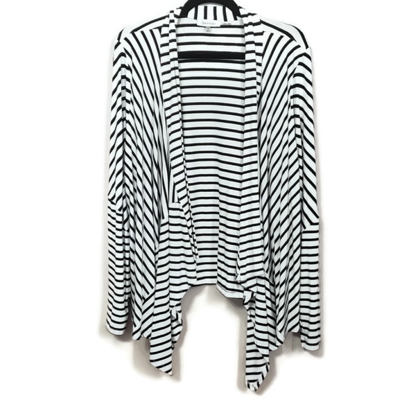 Calvin Klein Sweaters - Calvin Klein black & white flyaway cardigan